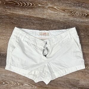 J. Crew White Cotton Chino Bermuda Shorts